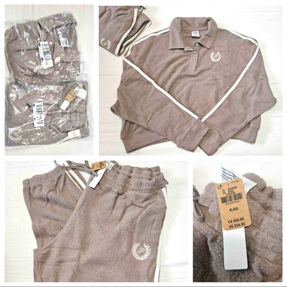 Pink VS fleece 2 peice Set